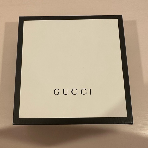 Gucci Women’s 2015 RE-EDITION WIDE LEATHER BELT black and gold Size 80B - Picture 9 of 12